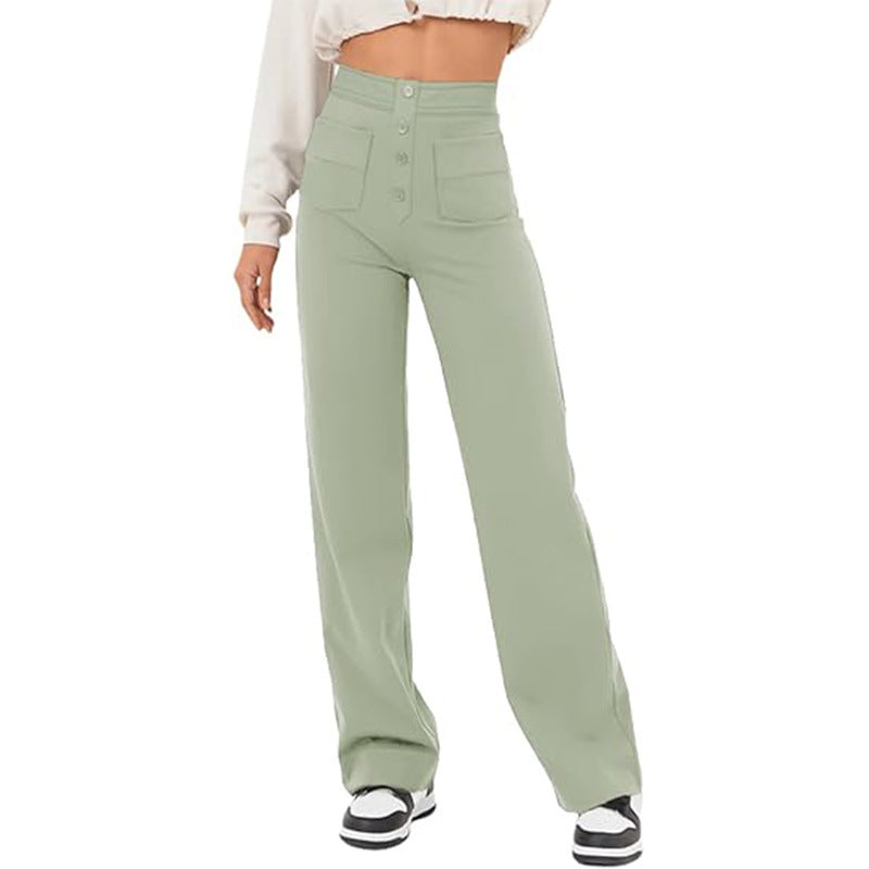 Pantalon Taille Haute - Élégance Décontractée