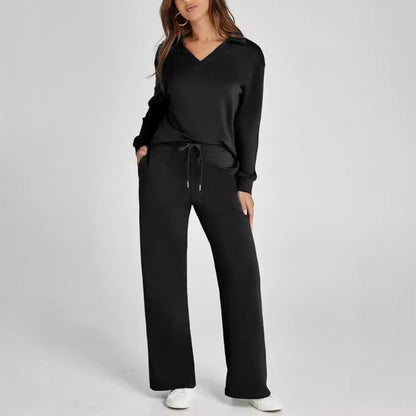 Ensemble Streetwear Loose V-neck