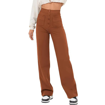 Pantalon Taille Haute - Élégance Décontractée