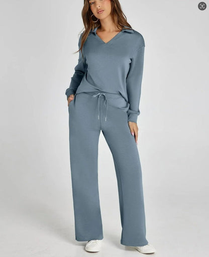 Ensemble Streetwear Loose V-neck