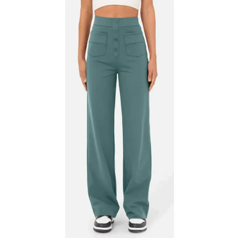 Pantalon Taille Haute - Élégance Décontractée