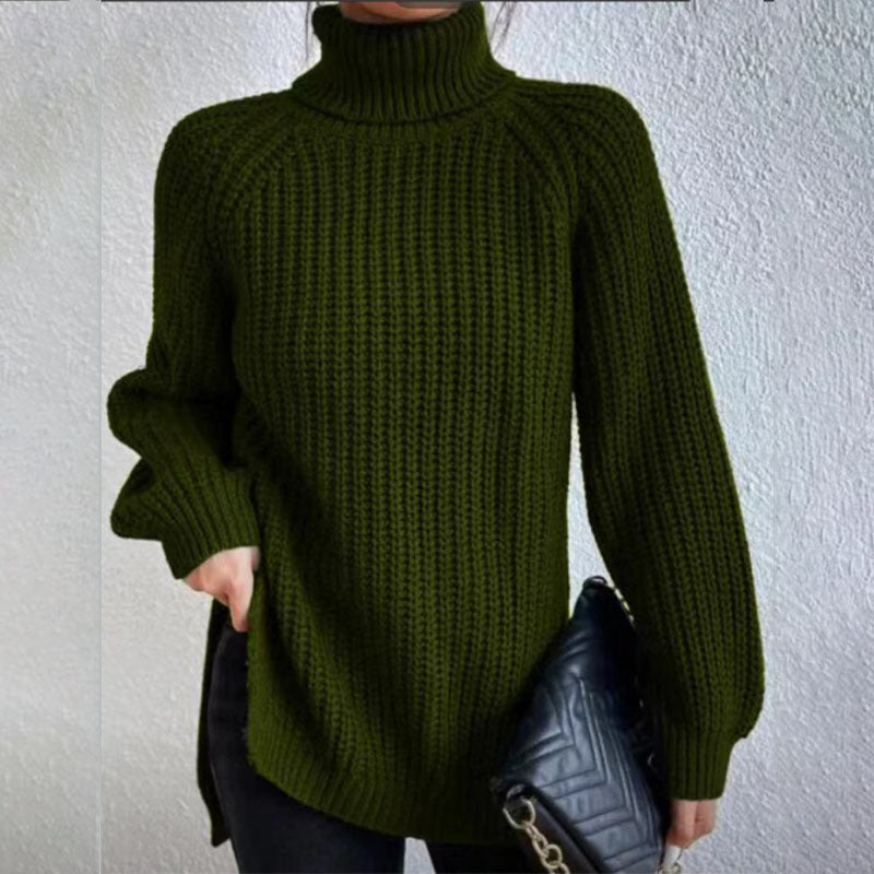 Pull Col Roulé Élégant
