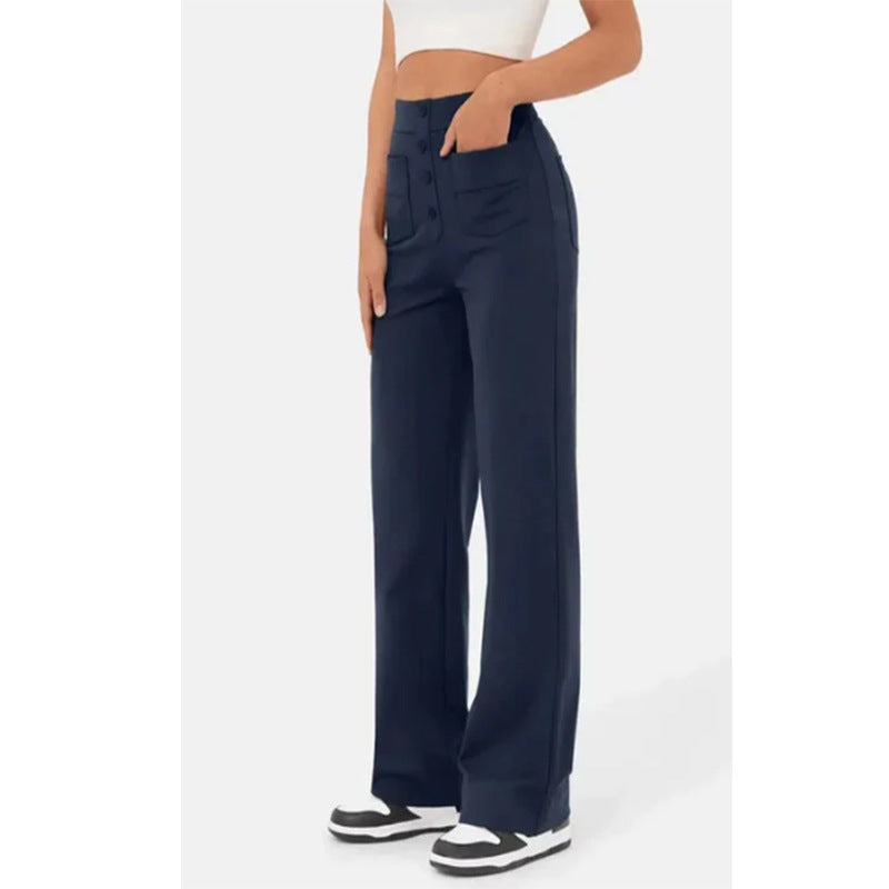 Pantalon Taille Haute - Élégance Décontractée