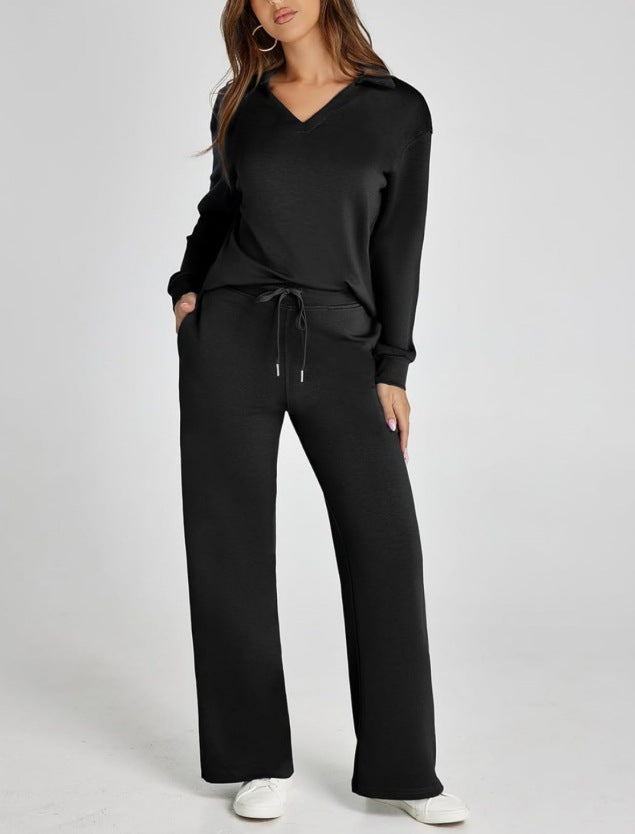 Ensemble Streetwear Loose V-neck