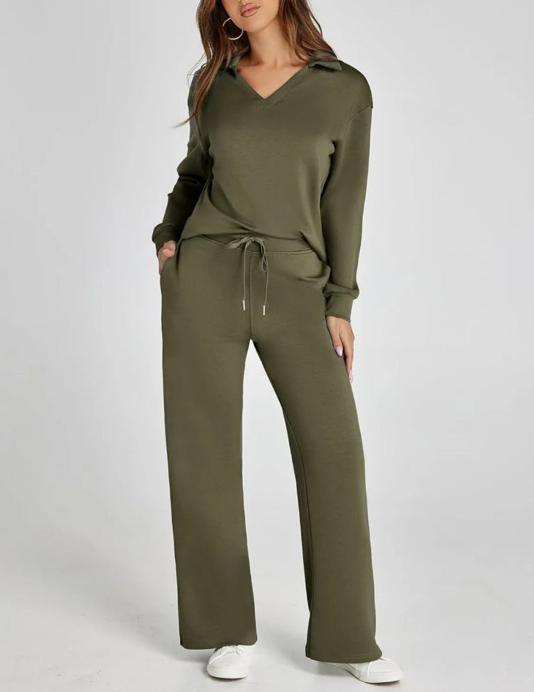 Ensemble Streetwear Loose V-neck