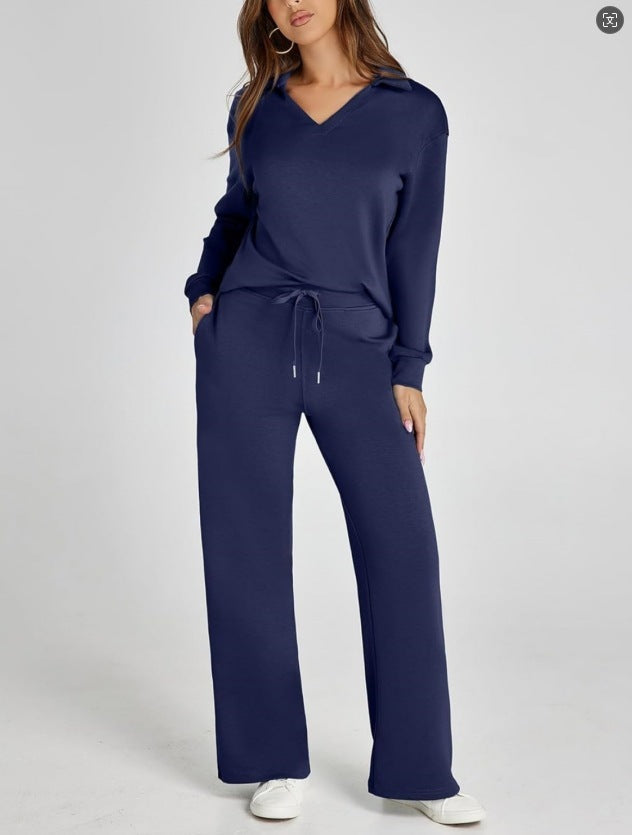 Ensemble Streetwear Loose V-neck