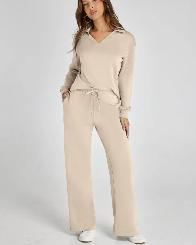 Ensemble Streetwear Loose V-neck