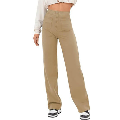 Pantalon Taille Haute - Élégance Décontractée