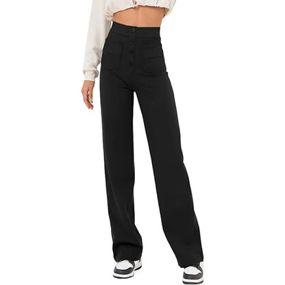Pantalon Taille Haute - Élégance Décontractée