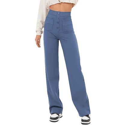 Pantalon Taille Haute - Élégance Décontractée