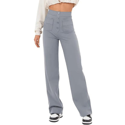 Pantalon Taille Haute - Élégance Décontractée