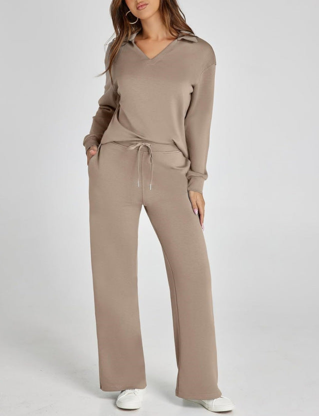 Ensemble Streetwear Loose V-neck