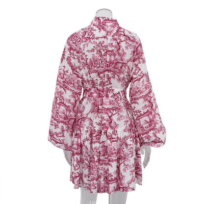 Robe Courte Imprimée Ultra Tendance