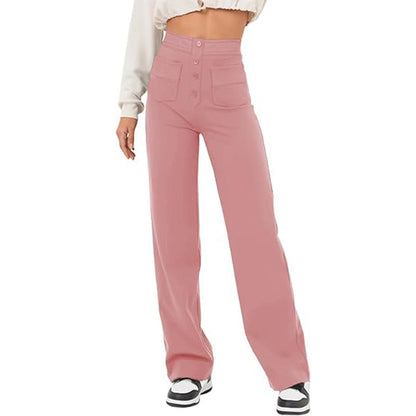 Pantalon Taille Haute - Élégance Décontractée